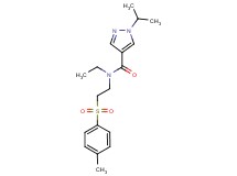 N-ethyl-1-isopropyl-N-{2-[(4-methylphenyl)sulfonyl]ethyl}-1H-pyrazole-4-carboxamide