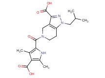 5-[(4-carboxy-3,5-dimethyl-1H-pyrrol-2-yl)carbonyl]-1-isobutyl-4,5,6,7-tetrahydro-1H-pyrazolo[4,3-c]pyridine-3-carboxylic acid