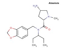 (2S,4S)-4-amino-N-(1,3-benzodioxol-5-ylmethyl)-N-(1-ethylpropyl)-1-methylpyrrolidine-2-carboxamide