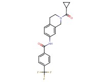 N-[2-(cyclopropylcarbonyl)-1,2,3,4-tetrahydroisoquinolin-7-yl]-4-(trifluoromethyl)benzamide
