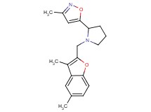 5-{1-[(3,5-dimethyl-1-benzofuran-2-yl)methyl]pyrrolidin-2-yl}-3-methylisoxazole