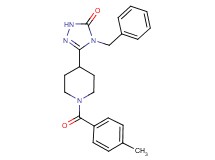 4-benzyl-5-[1-(4-methylbenzoyl)-4-piperidinyl]-2,4-dihydro-3H-1,2,4-triazol-3-one