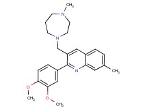 2-(3,4-dimethoxyphenyl)-7-methyl-3-[(4-methyl-1,4-diazepan-1-yl)methyl]quinoline