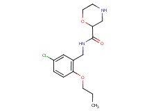 N-(5-chloro-2-propoxybenzyl)-2-morpholinecarboxamide hydrochloride