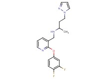 N-{[2-(3,4-difluorophenoxy)pyridin-3-yl]methyl}-4-(1H-pyrazol-1-yl)butan-2-amine