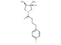 (3R*,4R*)-1-[4-(4-fluorophenyl)butanoyl]-3,4-dimethyl-3-pyrrolidinol