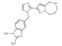 2-{1-[(1,2-dimethyl-1H-benzimidazol-5-yl)methyl]-1H-imidazol-2-yl}-5,6,7,8-tetrahydro-4H-pyrazolo[1,5-a][1,4]diazepine dihydrochloride