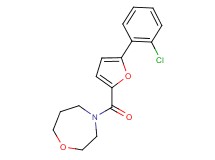 4-[5-(2-chlorophenyl)-2-furoyl]-1,4-oxazepane