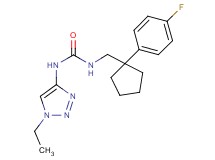 N-(1-ethyl-1H-1,2,3-triazol-4-yl)-N'-{[1-(4-fluorophenyl)cyclopentyl]methyl}urea