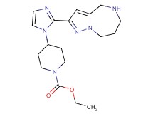 ethyl 4-[2-(5,6,7,8-tetrahydro-4H-pyrazolo[1,5-a][1,4]diazepin-2-yl)-1H-imidazol-1-yl]-1-piperidinecarboxylate dihydrochloride