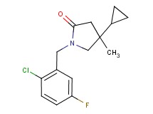 1-(2-chloro-5-fluorobenzyl)-4-cyclopropyl-4-methylpyrrolidin-2-one