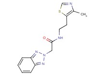 2-(2H-1,2,3-benzotriazol-2-yl)-N-[2-(4-methyl-1,3-thiazol-5-yl)ethyl]acetamide