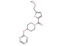 2-({1-[5-(methoxymethyl)-2-furoyl]piperidin-4-yl}oxy)pyrimidine