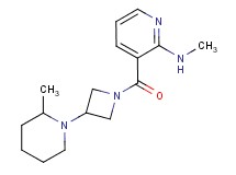 N-methyl-3-{[3-(2-methylpiperidin-1-yl)azetidin-1-yl]carbonyl}pyridin-2-amine