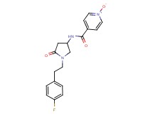 N-{1-[2-(4-fluorophenyl)ethyl]-5-oxo-3-pyrrolidinyl}isonicotinamide 1-oxide