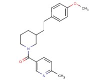 5-({3-[2-(4-methoxyphenyl)ethyl]-1-piperidinyl}carbonyl)-2-methylpyridine