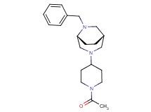 (1S*,5R*)-3-(1-acetyl-4-piperidinyl)-6-benzyl-3,6-diazabicyclo[3.2.2]nonane