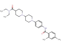 1'-{4-[(2,4-dimethylbenzoyl)amino]phenyl}-N,N-diethyl-1,4'-bipiperidine-4-carboxamide