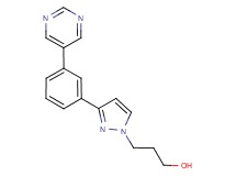 3-{3-[3-(5-pyrimidinyl)phenyl]-1H-pyrazol-1-yl}-1-propanol