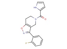 3-(2-fluorophenyl)-5-(1H-pyrrol-2-ylcarbonyl)-4,5,6,7-tetrahydroisoxazolo[4,5-c]pyridine