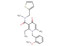 2-ethyl-1-(2-methoxybenzyl)-N,6-dimethyl-4-oxo-N-(2-thienylmethyl)-1,4-dihydro-3-pyridinecarboxamide