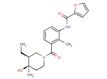 N-(3-{[(3S*,4R*)-3-ethyl-4-hydroxy-4-methylpiperidin-1-yl]carbonyl}-2-methylphenyl)-2-furamide