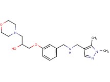 1-[3-({[(1,5-dimethyl-1H-pyrazol-4-yl)methyl]amino}methyl)phenoxy]-3-(4-morpholinyl)-2-propanol