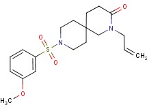 2-allyl-9-[(3-methoxyphenyl)sulfonyl]-2,9-diazaspiro[5.5]undecan-3-one