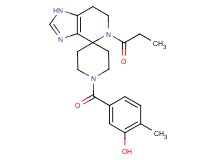 2-methyl-5-[(5-propionyl-1,5,6,7-tetrahydro-1'H-spiro[imidazo[4,5-c]pyridine-4,4'-piperidin]-1'-yl)carbonyl]phenol