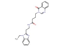 N-[2-(1-ethyl-1H-benzimidazol-2-yl)ethyl]-4-(4-oxoquinazolin-3(4H)-yl)butanamide