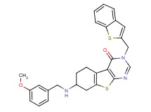 3-(1-benzothien-2-ylmethyl)-7-[(3-methoxybenzyl)amino]-5,6,7,8-tetrahydro[1]benzothieno[2,3-d]pyrimidin-4(3H)-one