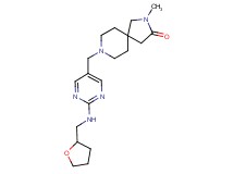 2-methyl-8-({2-[(tetrahydro-2-furanylmethyl)amino]-5-pyrimidinyl}methyl)-2,8-diazaspiro[4.5]decan-3-one