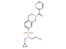 N-(cyclopropylmethyl)-N-propyl-2-(pyridazin-3-ylcarbonyl)-1,2,3,4-tetrahydroisoquinoline-7-sulfonamide