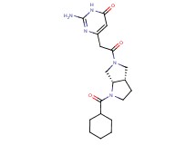 2-amino-6-{2-[(3aS,6aS)-1-(cyclohexylcarbonyl)hexahydropyrrolo[3,4-b]pyrrol-5(1H)-yl]-2-oxoethyl}pyrimidin-4(3H)-one