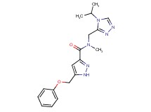 N-[(4-isopropyl-4H-1,2,4-triazol-3-yl)methyl]-N-methyl-5-(phenoxymethyl)-1H-pyrazole-3-carboxamide