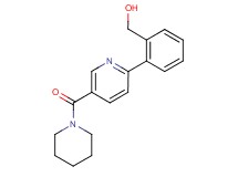 {2-[5-(piperidin-1-ylcarbonyl)pyridin-2-yl]phenyl}methanol
