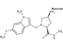 (2S,4S)-4-amino-1-[(6-methoxy-1-methyl-1H-indol-3-yl)methyl]-N-methylpyrrolidine-2-carboxamide