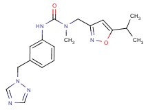 N-[(5-isopropylisoxazol-3-yl)methyl]-N-methyl-N'-[3-(1H-1,2,4-triazol-1-ylmethyl)phenyl]urea
