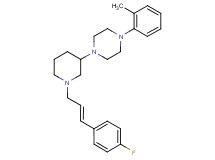 1-{1-[(2E)-3-(4-fluorophenyl)-2-propen-1-yl]-3-piperidinyl}-4-(2-methylphenyl)piperazine