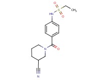 N-{4-[(3-cyano-1-piperidinyl)carbonyl]phenyl}ethanesulfonamide