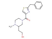 2-{4-[(2-benzyl-1,3-thiazol-4-yl)carbonyl]-1-methyl-2-piperazinyl}ethanol