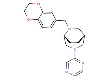 (1R*,5R*)-6-(2,3-dihydro-1,4-benzodioxin-6-ylmethyl)-3-(2-pyrazinyl)-3,6-diazabicyclo[3.2.2]nonane