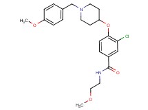 3-chloro-4-{[1-(4-methoxybenzyl)-4-piperidinyl]oxy}-N-(2-methoxyethyl)benzamide