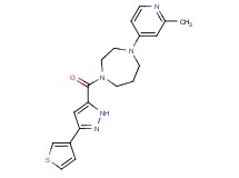 1-(2-methyl-4-pyridinyl)-4-{[3-(3-thienyl)-1H-pyrazol-5-yl]carbonyl}-1,4-diazepane