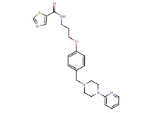 N-[3-(4-{[4-(2-pyridinyl)-1-piperazinyl]methyl}phenoxy)propyl]-1,3-thiazole-5-carboxamide