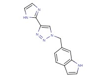6-{[4-(1H-imidazol-2-yl)-1H-1,2,3-triazol-1-yl]methyl}-1H-indole