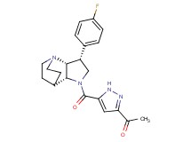 1-(5-{[(3R*,3aR*,7aR*)-3-(4-fluorophenyl)hexahydro-4,7-ethanopyrrolo[3,2-b]pyridin-1(2H)-yl]carbonyl}-1H-pyrazol-3-yl)ethanone