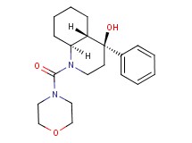 (4S*,4aS*,8aS*)-1-(4-morpholinylcarbonyl)-4-phenyldecahydro-4-quinolinol
