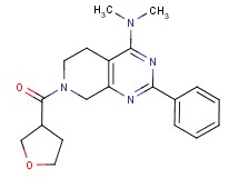 N,N-dimethyl-2-phenyl-7-(tetrahydro-3-furanylcarbonyl)-5,6,7,8-tetrahydropyrido[3,4-d]pyrimidin-4-amine