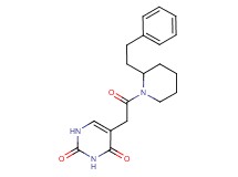 5-{2-oxo-2-[2-(2-phenylethyl)-1-piperidinyl]ethyl}-2,4(1H,3H)-pyrimidinedione